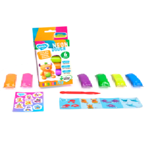 Набір для ліплення з тістом 6 кольорів Neon Assorted TM Lovin 41197