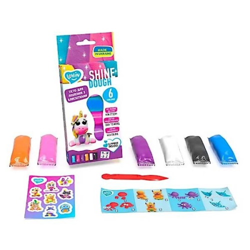 Набір для ліплення з тістом 6 кольорів Shine Assorted TM Lovin