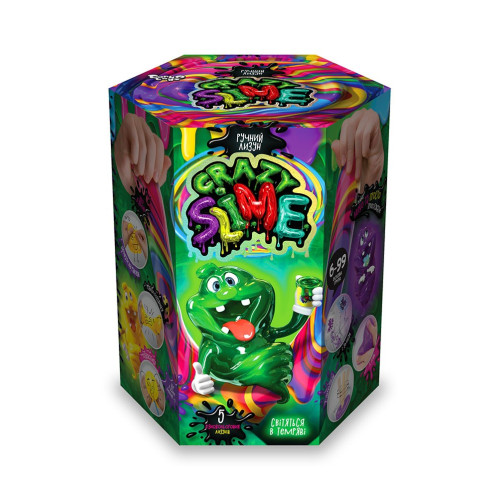 Набір для проведення дослідів "Crazy Slime" світиться