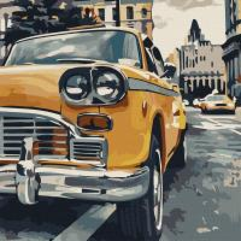 Набір для розпису "Особливе таксі" 40×40 см 10518-AC - 0