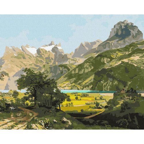 Набір для розпису по номерах "Чарівний краєвид" 40×50 см KHO2875