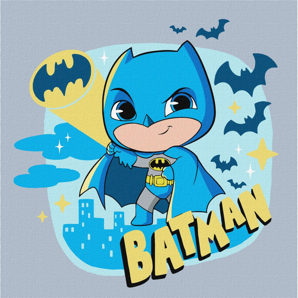 Набір для розпису по номерах для дітей WB "Batman: Герой тем