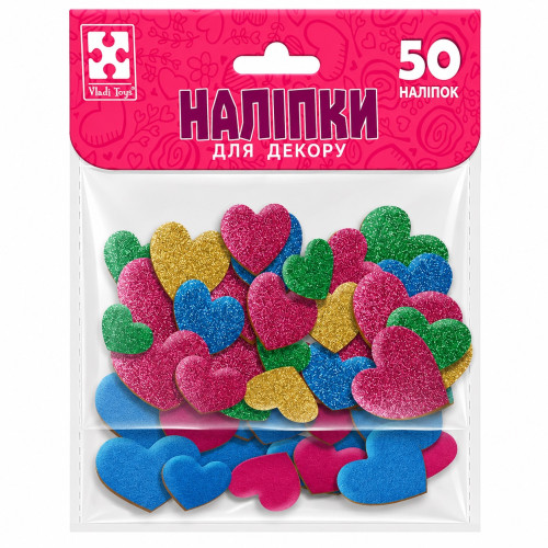 Набір для творчості Vladi Toys м'які наліпки "Серце"
