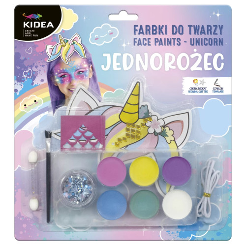 Набір фарб для обличчя Unicorn FDTZUKA