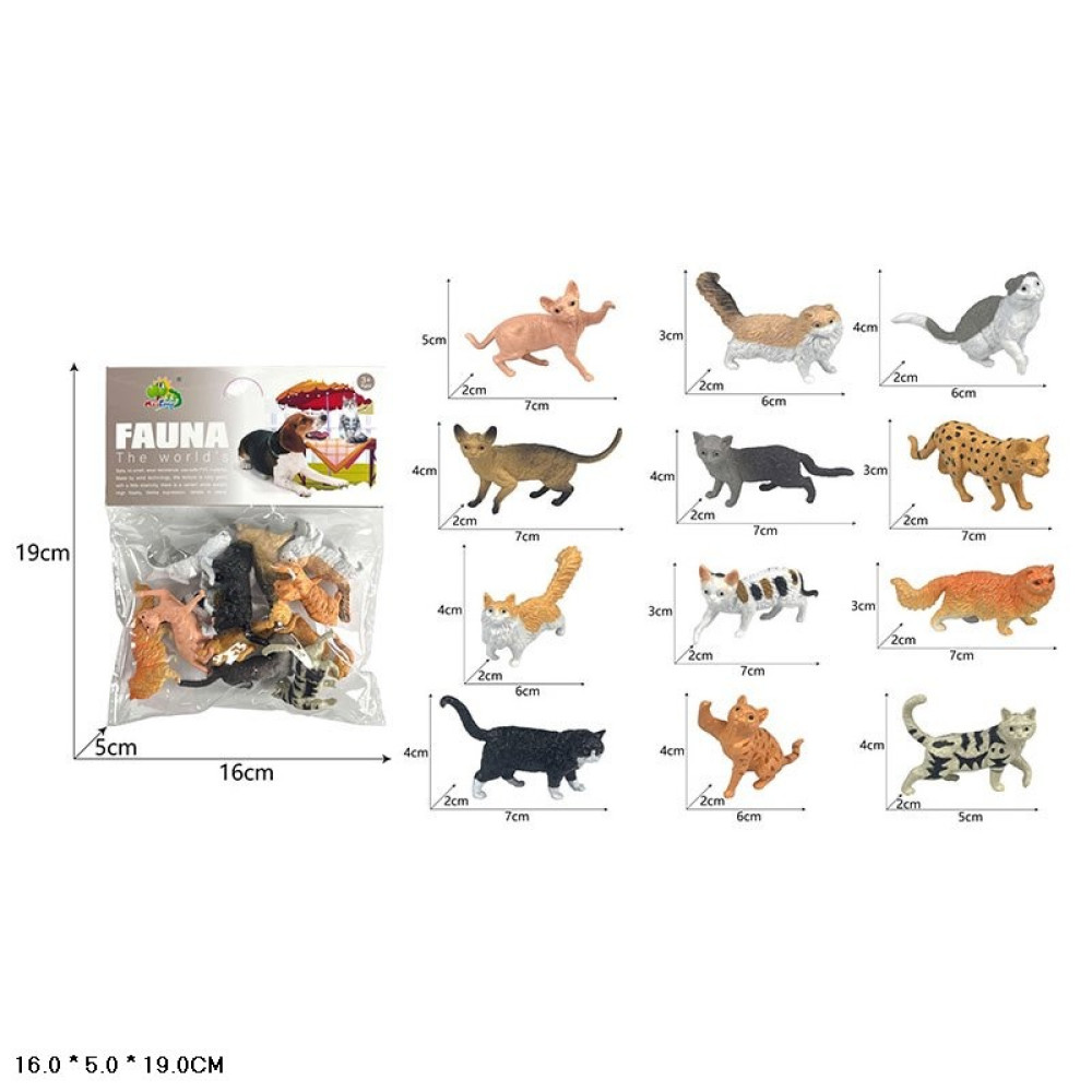 Набір фігурок Fauna Котики, у пакеті