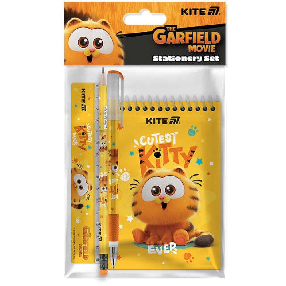 Набір канцтоварів Kite Garfield 4 предмети (GF25-S03)