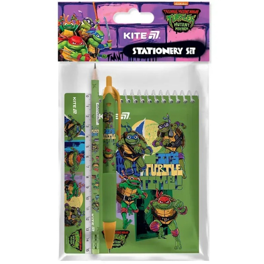Набір канцтоварів Kite Ninja Turtles 4 предмети (NT25-S03)