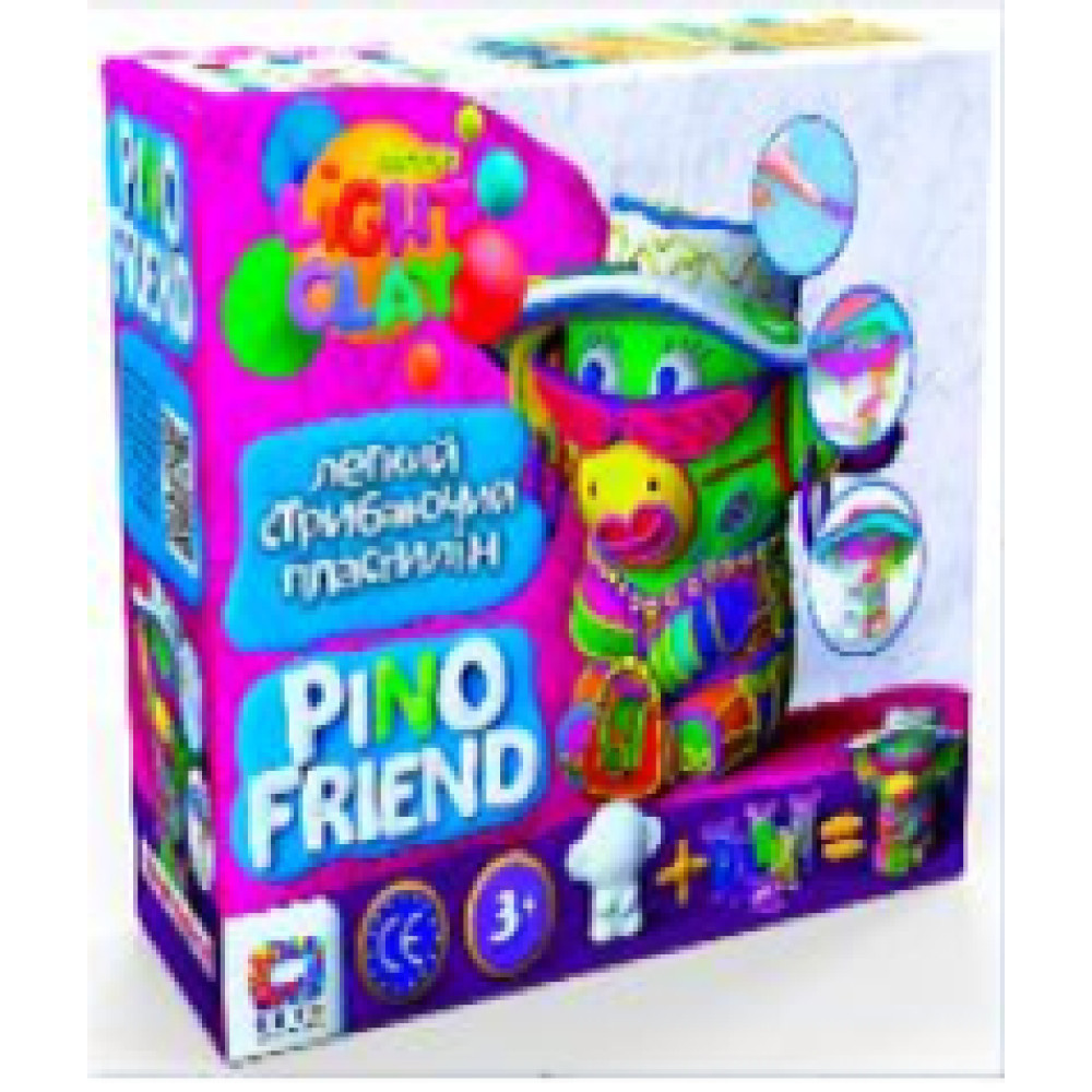 Набір легкого стрибаючого пластиліну TM Moon light clay Pino Friend Коррі - 0