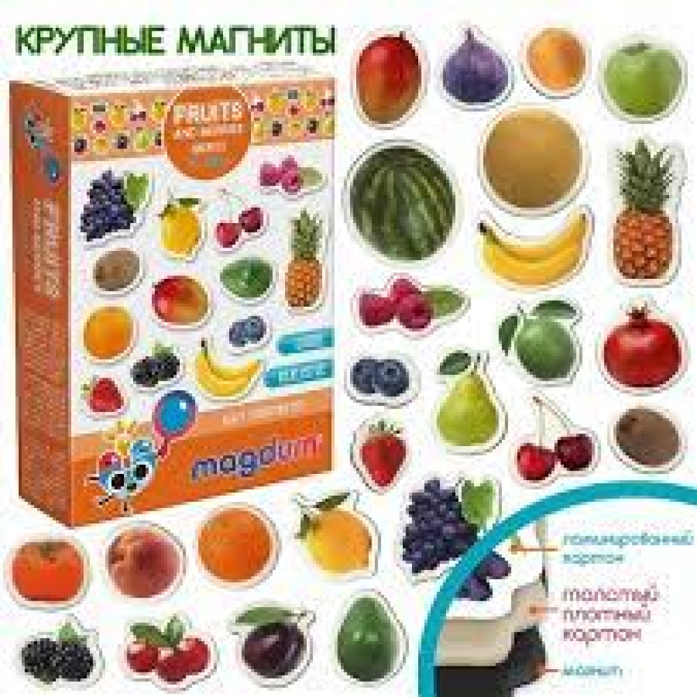 Набір магнітів Magnetic set "Fruits and berries" ML4031-11 EN