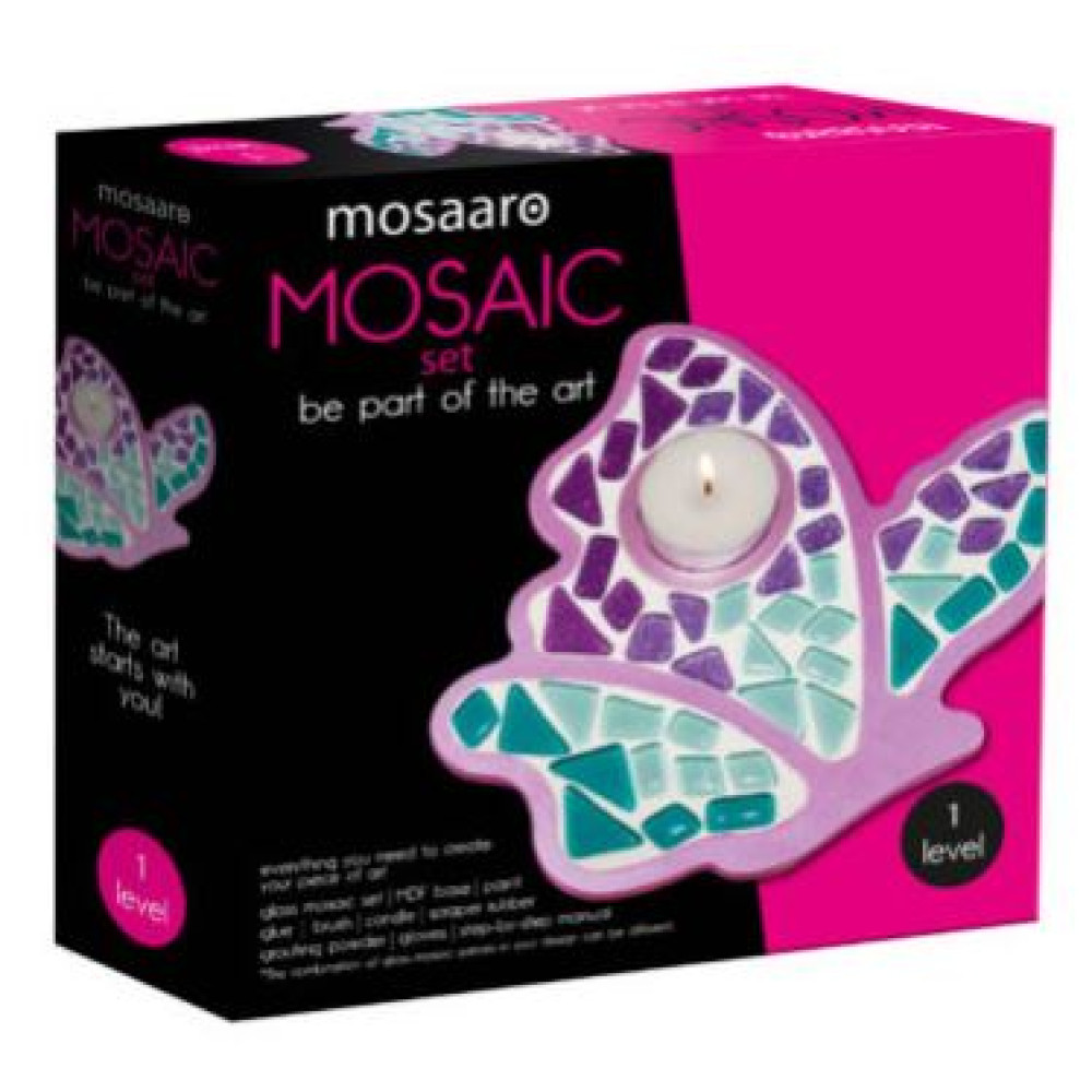 Набір скляної мозаїки Mosaaro «Кришталевий метелик» - 0