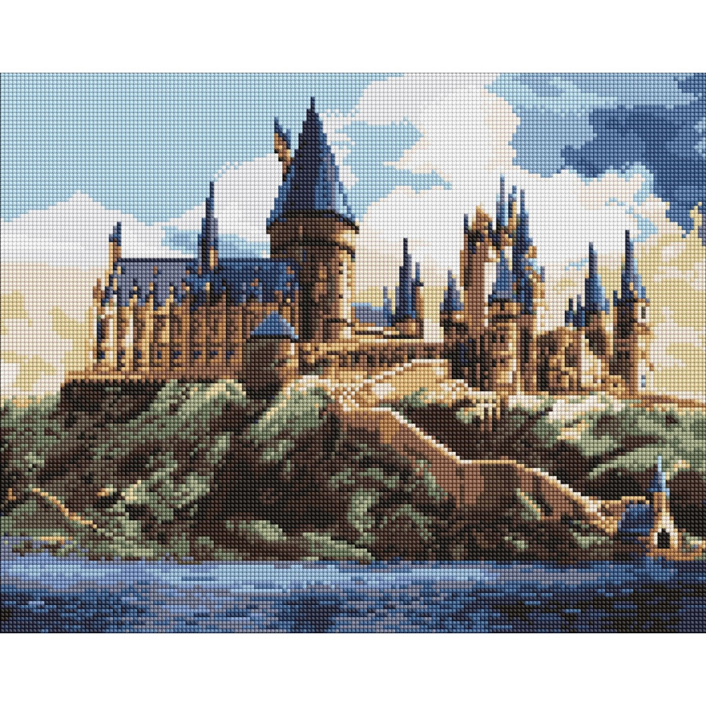 Набір з алмазною мозаїкою WB "Harry Potter: Гоґвортс вдень"