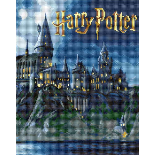 Набір з алмазною мозаїкою WB "Harry Potter: Гоґвортс вночі"