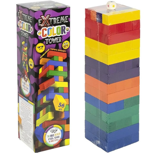 Настільна гра "Дженга" EXTREME COLOR TOWER