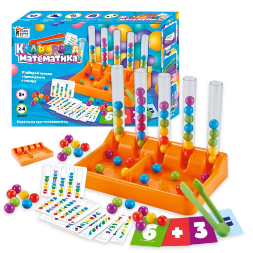 Навчальна гра "Кольорова математика" 75054 "4FUN Game Club"