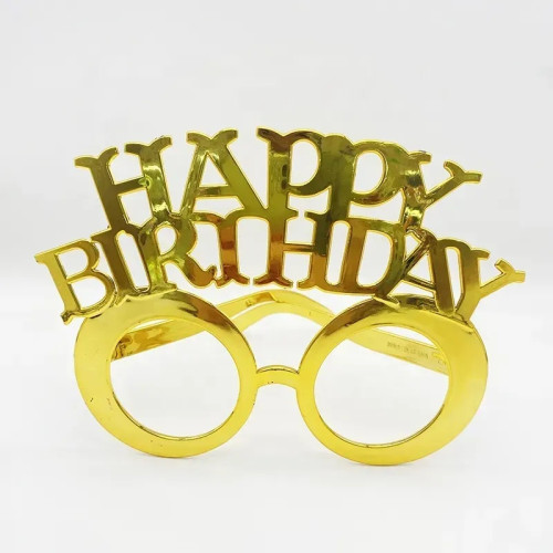 Окуляри Happy birthday великий золото