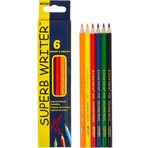 Олівці кольорові 4100/6 MARCO Superb Writer 6 кольорів шести - 88