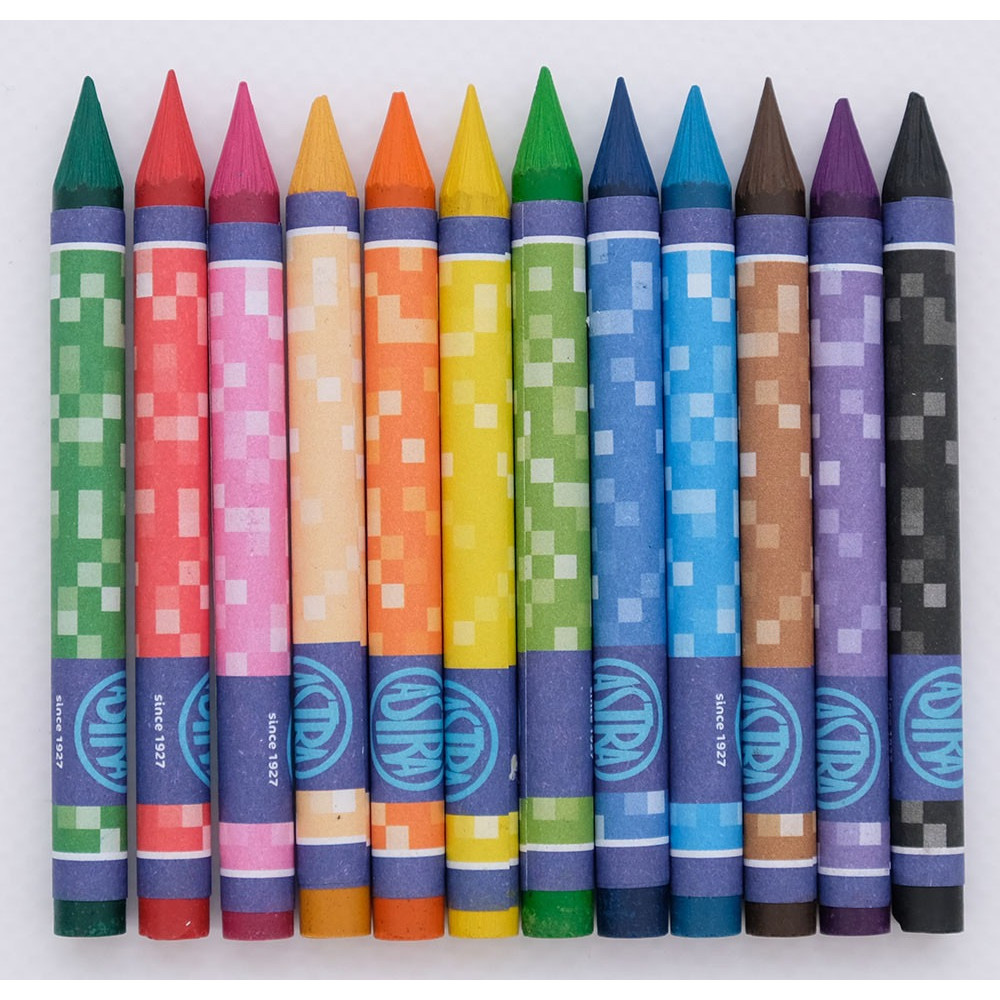 Олівці кольорові Crayons Pixel One 12 кольорів - 0