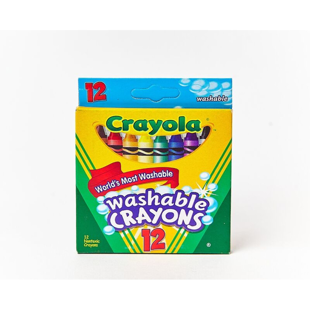Олівці воскові, що змиваються 12 кол. "Crayola" 9012