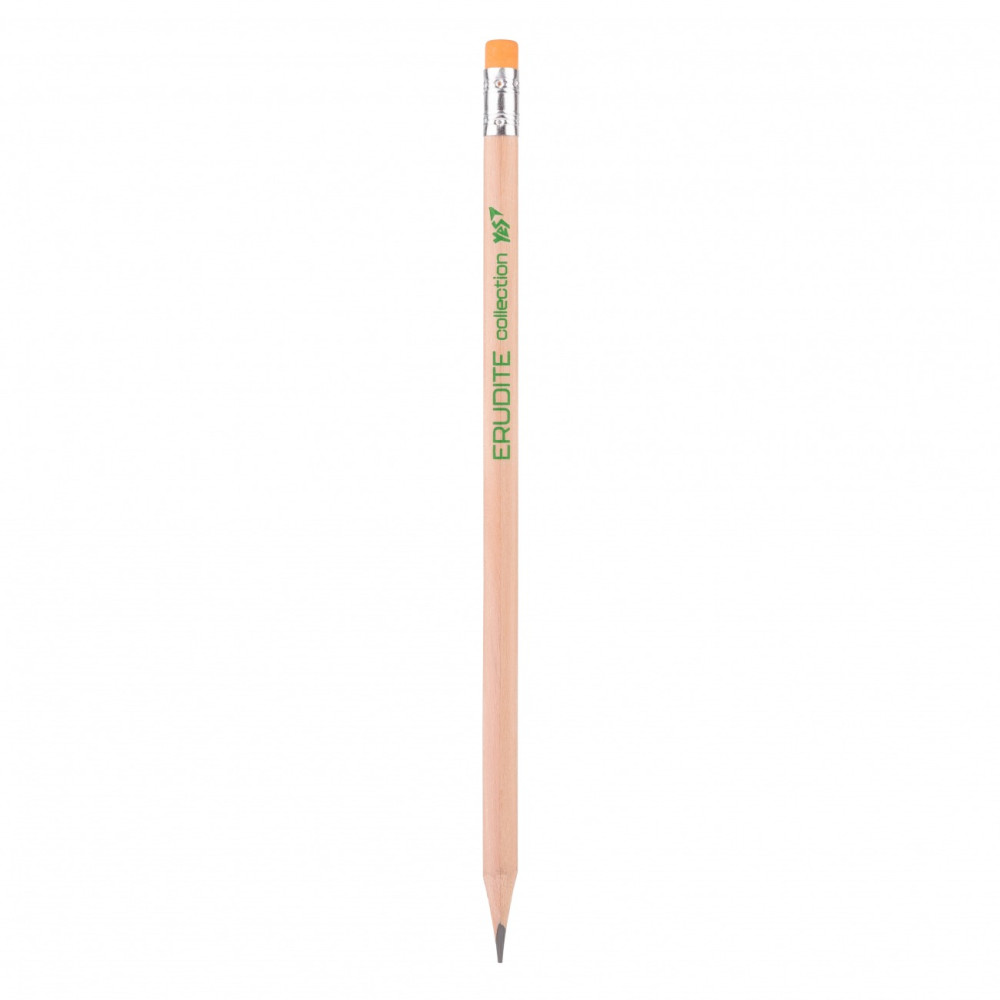 Олівець YES ч/гр трикутний з ласт. у пл. тубі "ECO Pencil Er