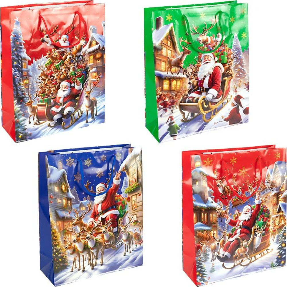 Пакет подарунковий "Новий Рік" 32х44х11см 2567-3 (123398)
