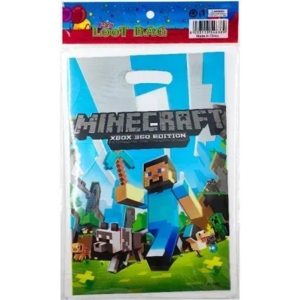 Пакет подарунковий дитячий Майнкрафт Minecraft 16,5x25 см