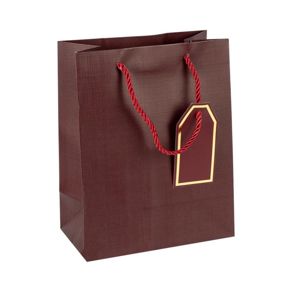 Пакет подарунковий 31х42х12 см однотонний JUJUBE RED
