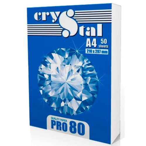 Папір офісний CRYSTAL А4 80г/м2 50 аркушів (81633)