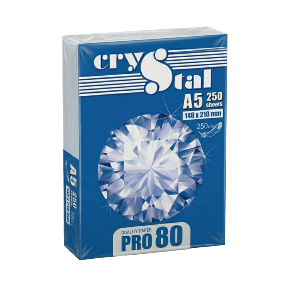 Папір офісний CRYSTAL А5 80г/м2 250 аркушів