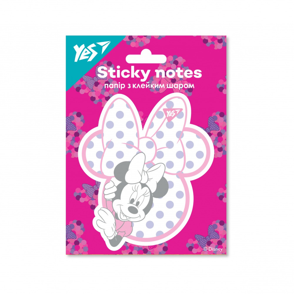 Папір з клейким шаром YES фігурна "Minnie Mouse" 40 арк