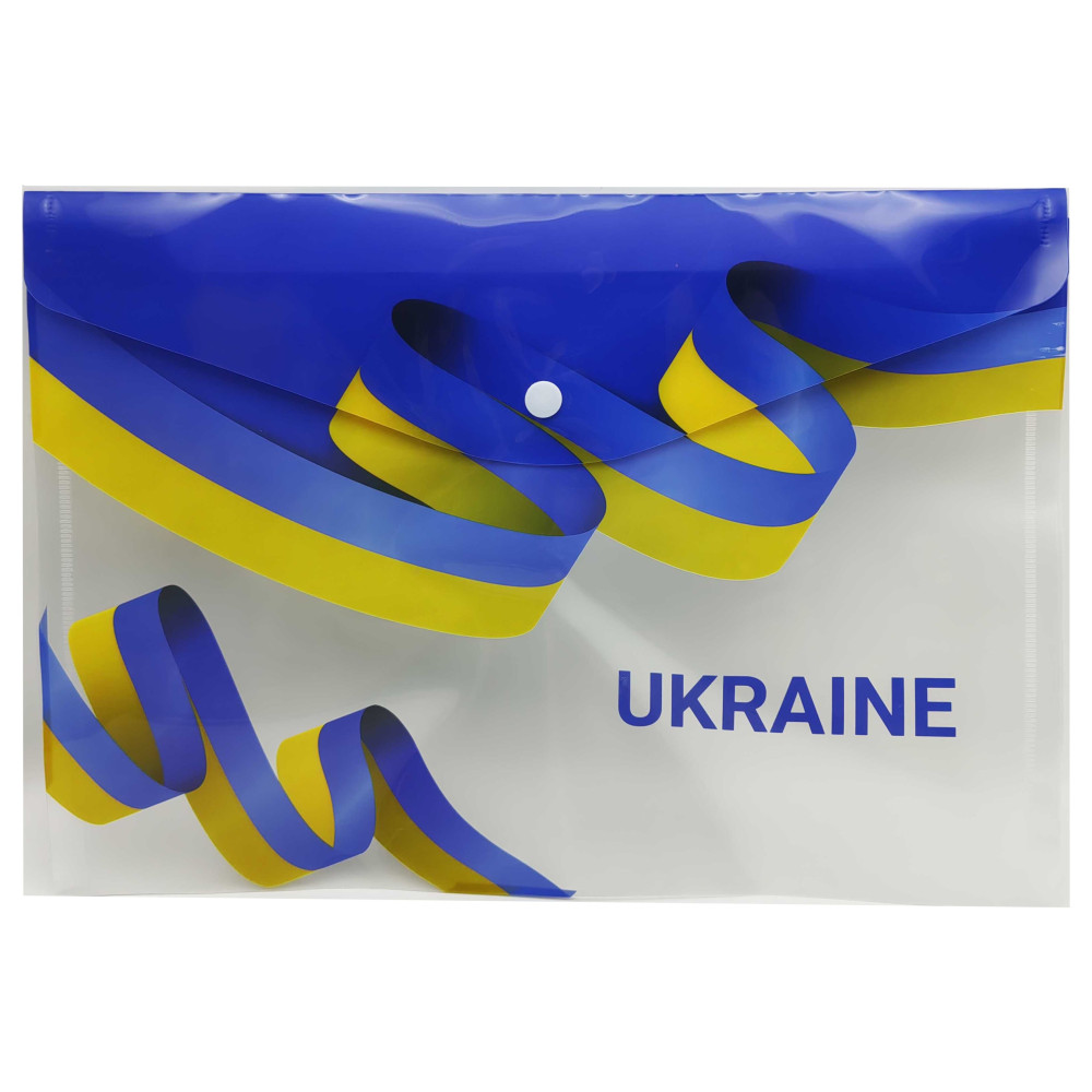 Папка-кнопка А4+ 18 мкм "Україна" 23,5x33 см