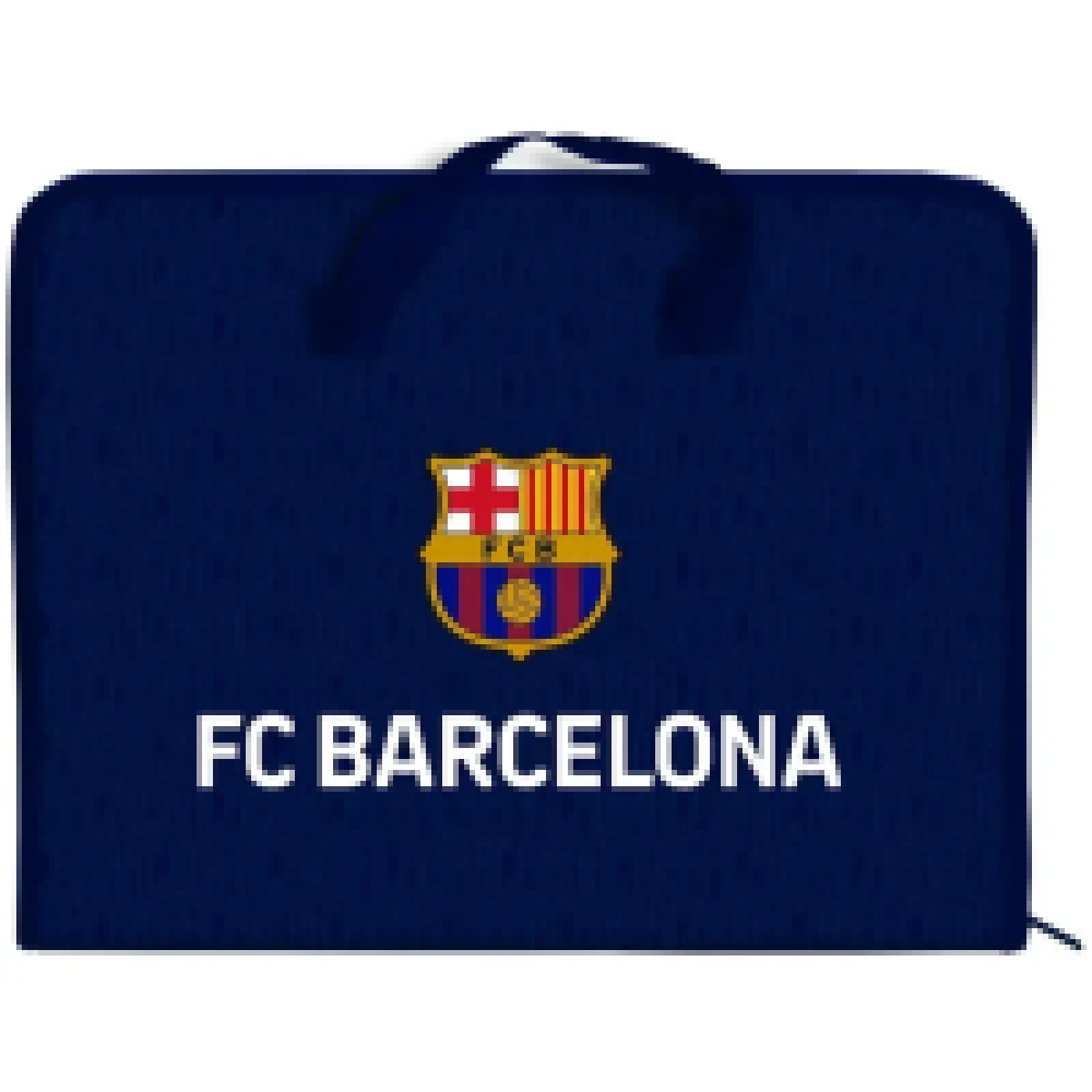 Папка з ручками Kite FC Barcelona А4 1 відділення на блискавці (BC25-202) - 0