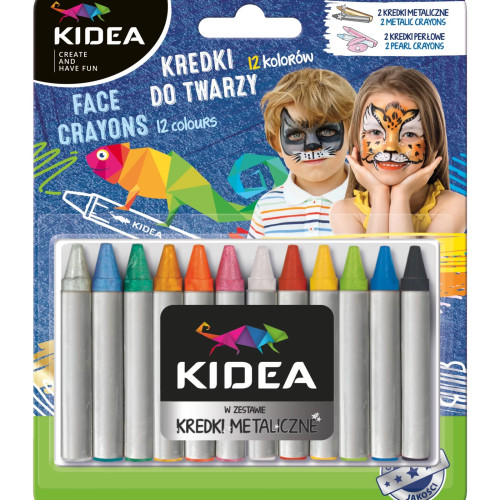 Пастель для обличчя 12 кол Metallic KDT12KA