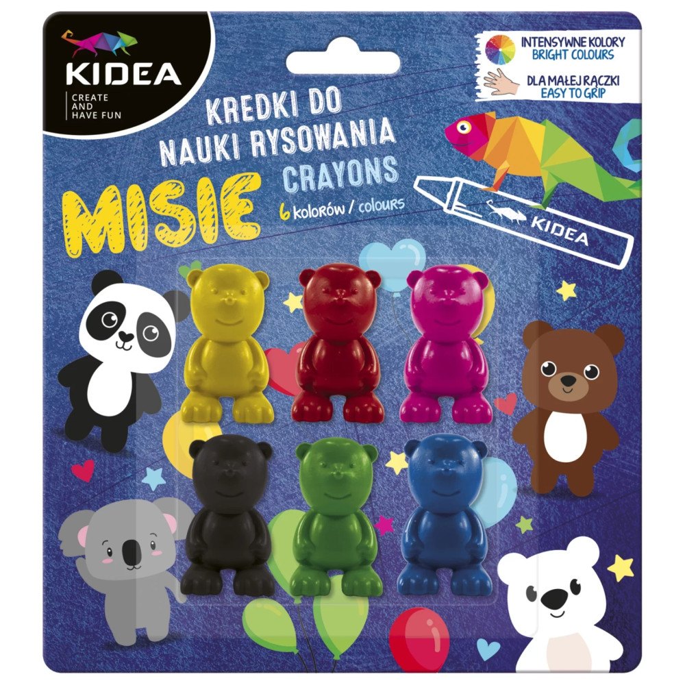 Пастелі 6 кол Ведмедики KMNR6KKA