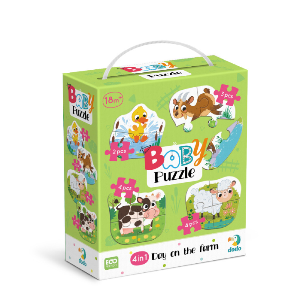 Пазл 4 в 1 «Baby puzzle. День на фермі»