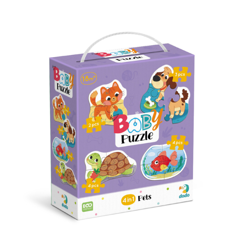 Пазл 4 в 1 «Baby puzzle. Домашні тварини»