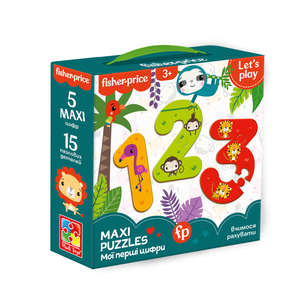 Пазл Maxi "Fisher Price. Мої перші цифри"