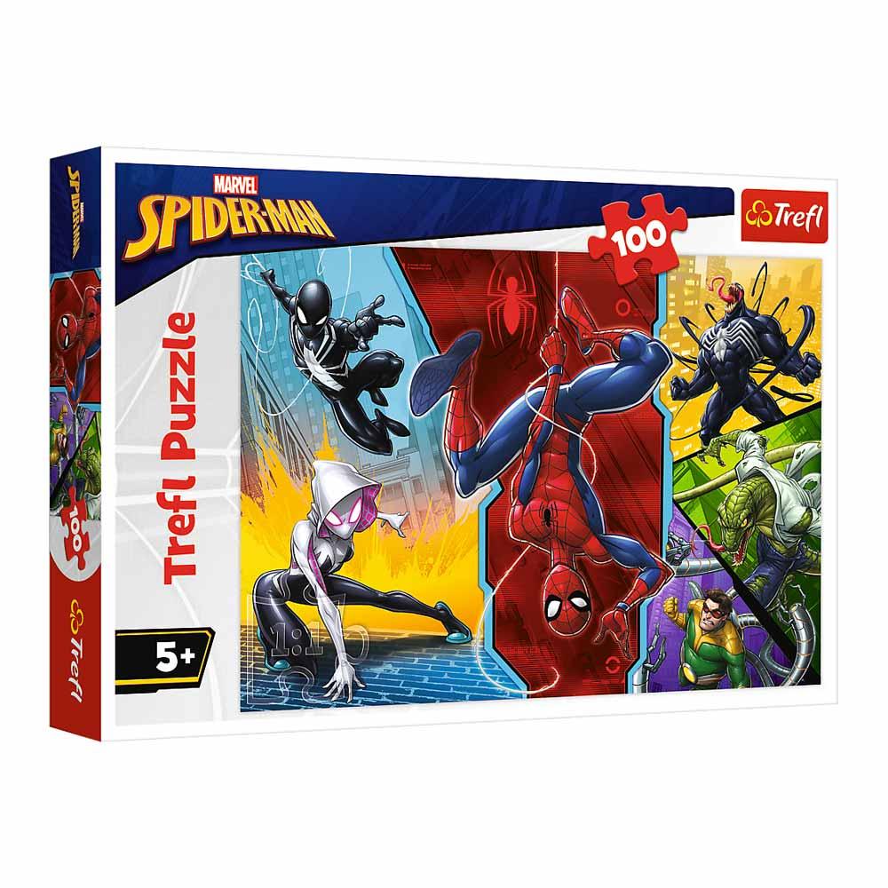 Пазли "100" Spiderman Догори ногами Trefl 16347