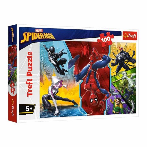 Пазли "100" Spiderman Догори ногами Trefl 16347