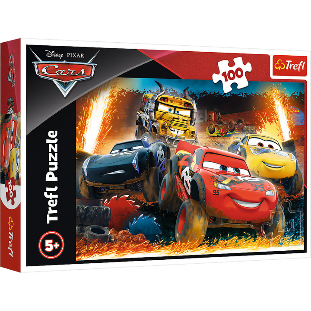 Пазли "100" Cars Екстремальна гонка Trefl 16358