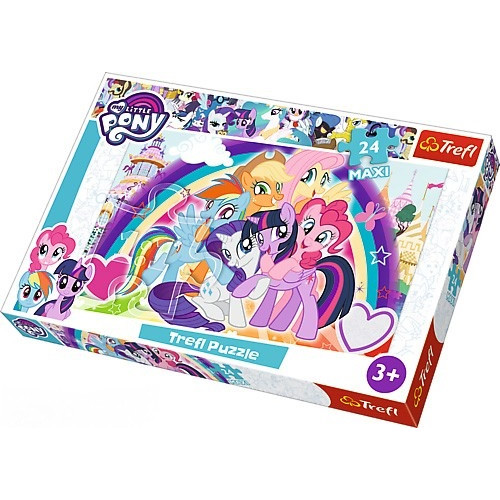 Пазли "Дружні поні", My Little Pony, Trefl \\]'24 елм. MАХІ]
