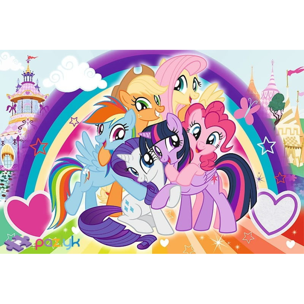 Пазли "Дружні поні", My Little Pony, Trefl \\]'24 елм. MАХІ] - 0