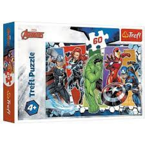 Пазли "Непереможні месники" MARVEL (60 елм) Trefl