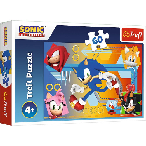 Пазли "60" Sonic Соник в дії Trefl 17387