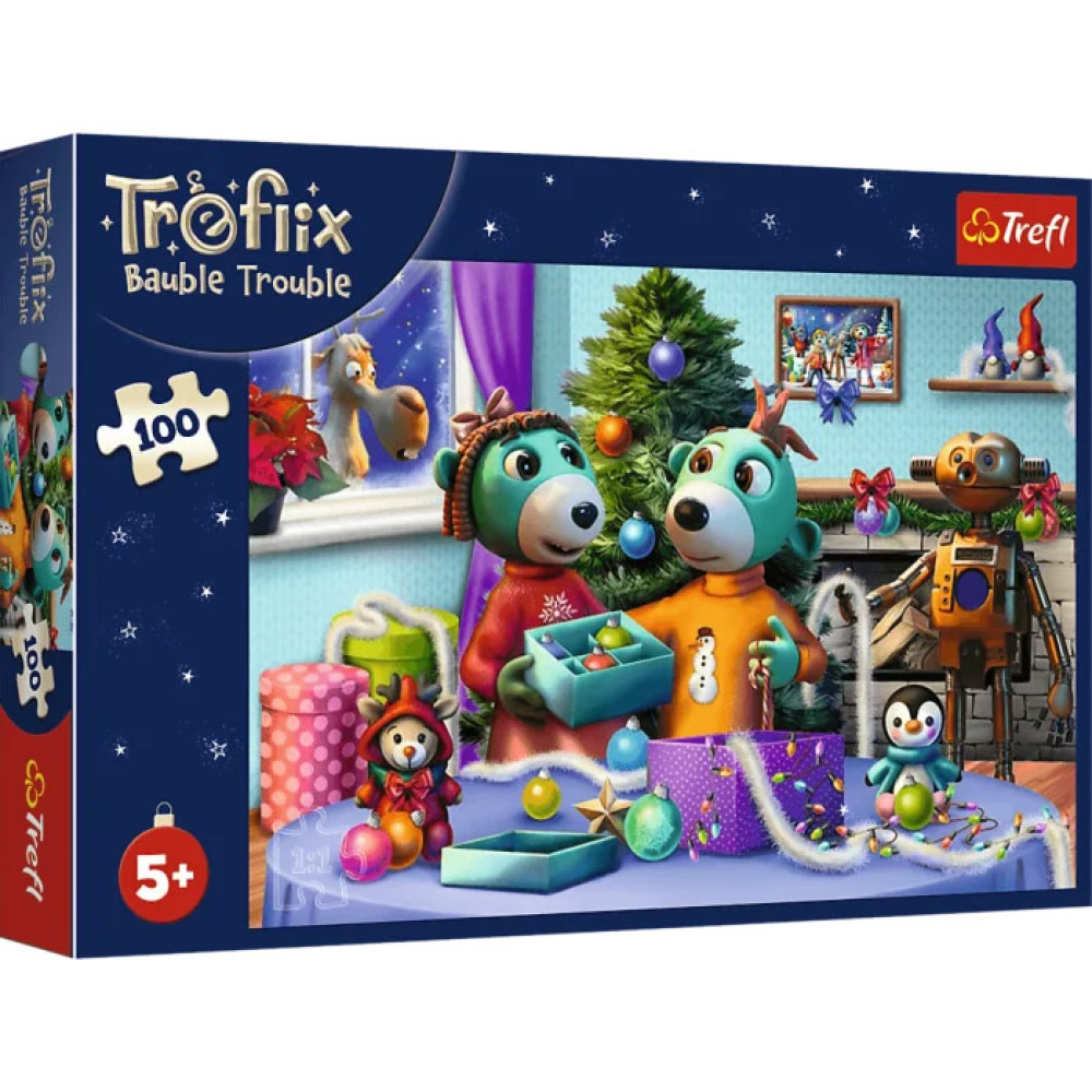Пазли "100" The Treflik Family Сімейне Різдво Трефліка Trefl 16483