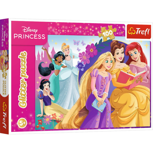 Пазли "100 Glitter " Disney Princess Сяйво магії дружби Trefl 14834