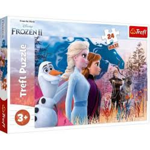 Пазли "24" MAXI Магія пригод Дісней Крижане Серце 2 Trefl 14298