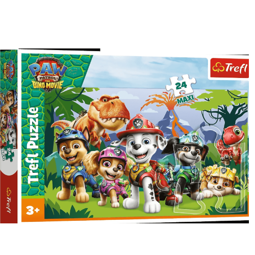 Пазли "24 Maxi" PAW PATROL Доісторична дружба.THE DINO MOVIE