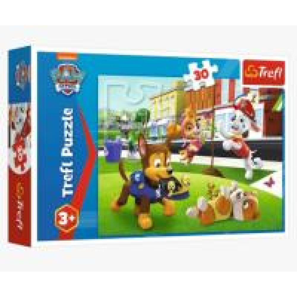 Пазли "30" Paw Patrol Собаки в дії Trefl - 0