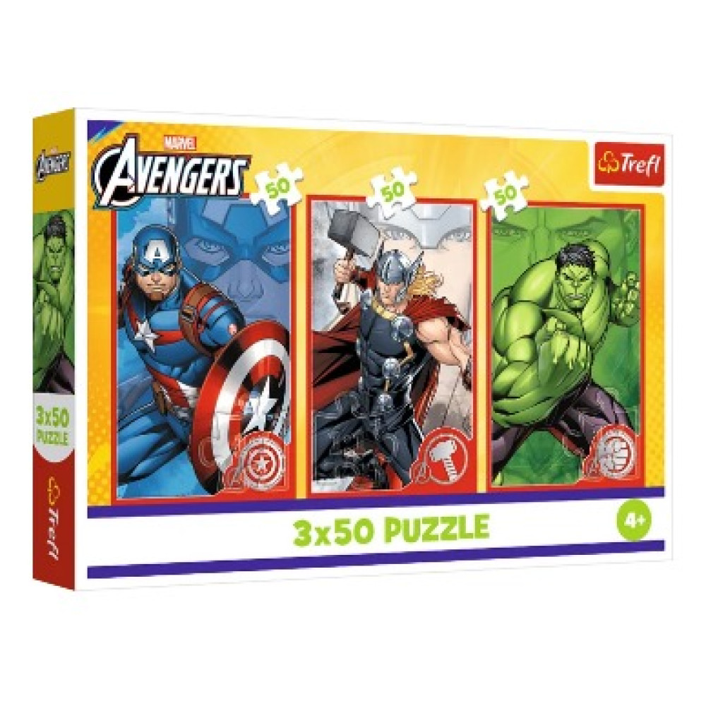 Пазли "3x50" The Avengers Ваш герой Trefl