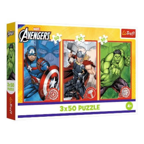 Пазли "3x50" The Avengers Ваш герой Trefl